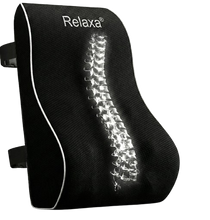Coussin Lombaire Relaxa® : Soutien Ergonomique & Fixation Double Sangles