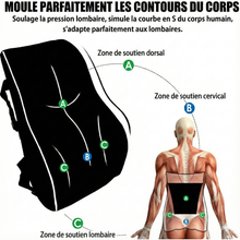Coussin Lombaire Relaxa® : Soutien Ergonomique & Fixation Double Sangles